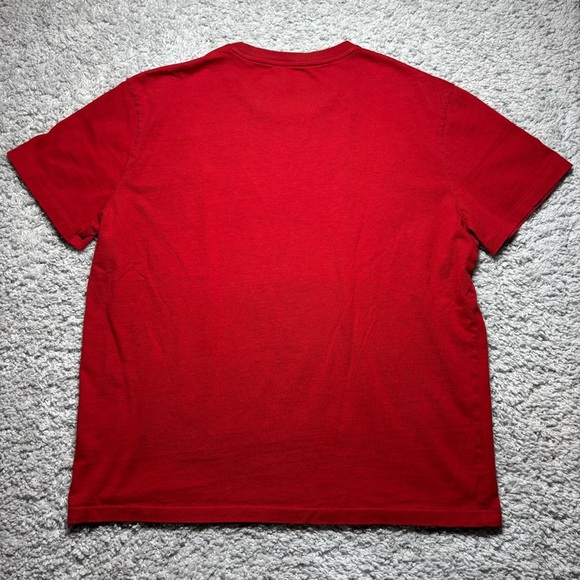 Polo Ralph Lauren Shirt Mens Large Crewneck Tee Classic Red Blue Pony Preppy - Picture 4 of 4